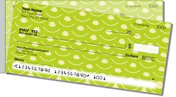 Overlap Pattern Side Tear Personalized Checks