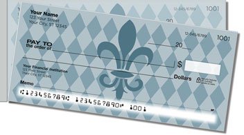 Classic Fleur de Lis Side Tear Personalized Checks