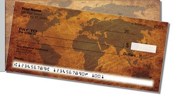 Map of the World Side Tear Checks