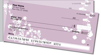 Flower Silhouette Side Tear Checks