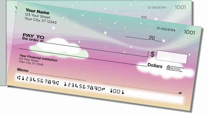 Starry Sky Side Tear Personal Checks