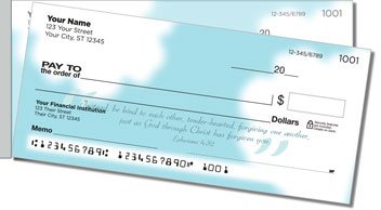 Heavenly Scripture Side Tear Personalized Checks