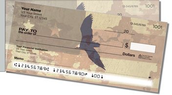 Patriotic Eagle Side Tear Checks