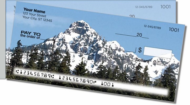 Mountain Peak Side Tear Personal Checks