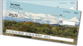 Mountain Peak Side Tear Personalized Checks