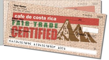 Fair Trade Coffee Side Tear Checks