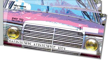 Classic Car Side Tear Personalized Checks