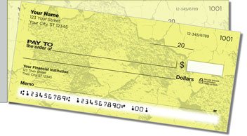 Cracked Paint Side Tear Personalized Checks