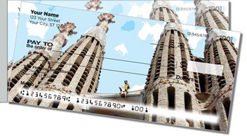 European Architecture Side Tear Personalized Checks