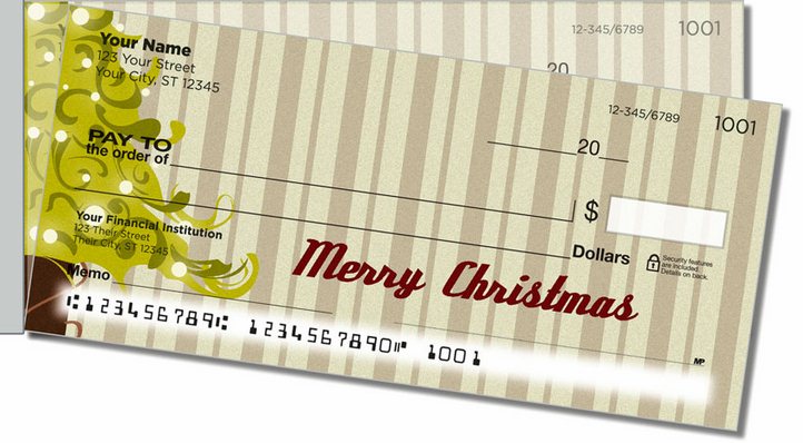 Christmas Tree Side Tear Personal Checks