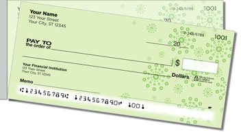 Circle Burst Side Tear Personalized Checks