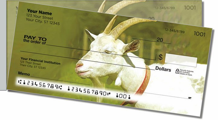 Goat Side Tear Personal Checks