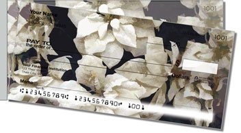 Poinsettia Side Tear Personalized Checks