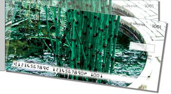 Japanese Garden Side Tear Personalized Checks