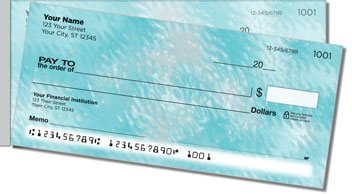 Cool Liquid Side Tear Personalized Checks