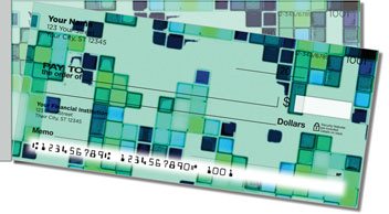 Mosaic Tile Side Tear Personalized Checks