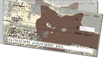 Black Cat Side Tear Personalized Checks