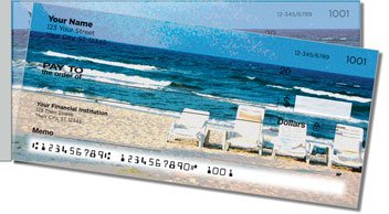 Tropical Beach Side Tear Personalized Checks