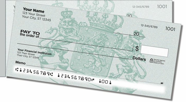 Coat of Arms Side Tear Personal Checks