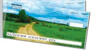 Country Road Side Tear Personalized Checks