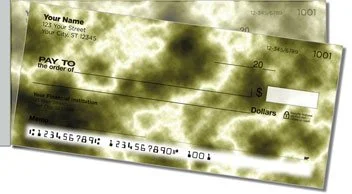 Lightning Side Tear Personalized Checks