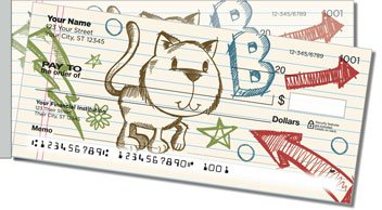 Doodle Pad Side Tear Personalized Checks