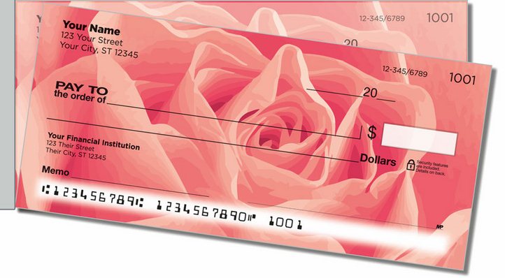 Rosebud Side Tear Personal Checks