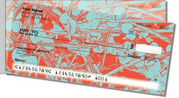 Eucalyptus Print Side Tear Personalized Checks