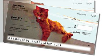 Cat Nap Side Tear Personalized Checks