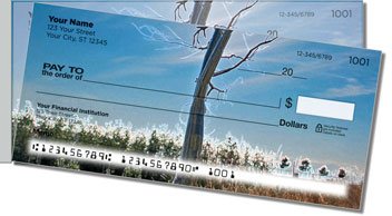 Tree Light Side Tear Personalized Checks