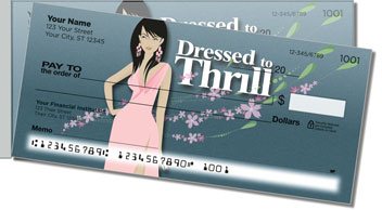 Dressed to Thrill Side Tear Personalized Checks