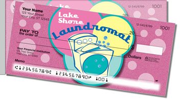 Laundromat Side Tear Personalized Checks