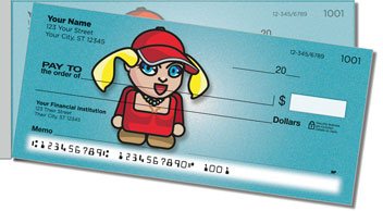 Cartoon Kid Side Tear Checks