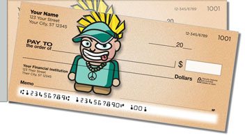 Cartoon Kid Side Tear Personalized Checks