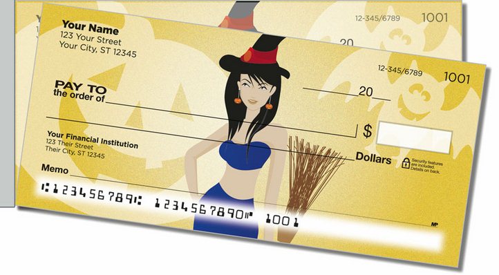 Halloween Hottie Side Tear Personal Checks