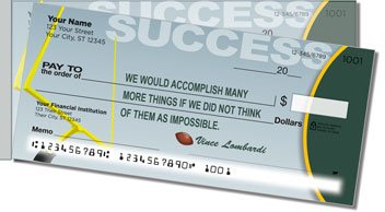 Football Quote Side Tear Personalized Checks