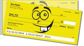 Funny Face Side Tear Personalized Checks