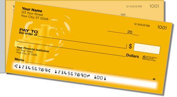 Cross Symbol Side Tear Personalized Checks