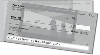 Nocturnal Kitty Side Tear Personalized Checks