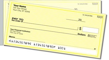 Multi-Color Safety Side Tear Personalized Checks