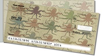 Octopus Side Tear Personalized Checks