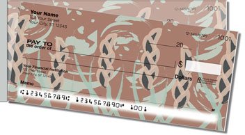 Shapely Grain Side Tear Personalized Checks