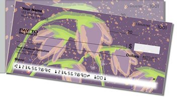 Droopy Tulip Side Tear Personalized Checks