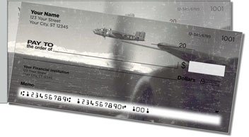 Vintage WWII Aircraft Side Tear Personalized Checks