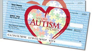 Autism Awareness Side Tear Personalized Checks