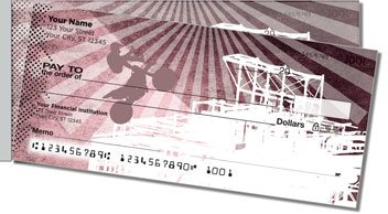 Extreme Motorcycle Side Tear Personalized Checks