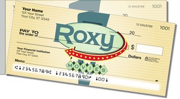 Retro Sign Side Tear Personalized Checks