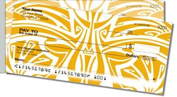 Art Nouveau Pattern Side Tear Checks
