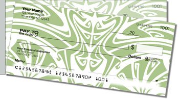 Art Nouveau Pattern Side Tear Personalized Checks