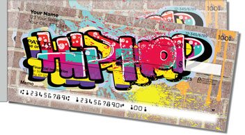 Urban Graffiti Side Tear Personalized Checks